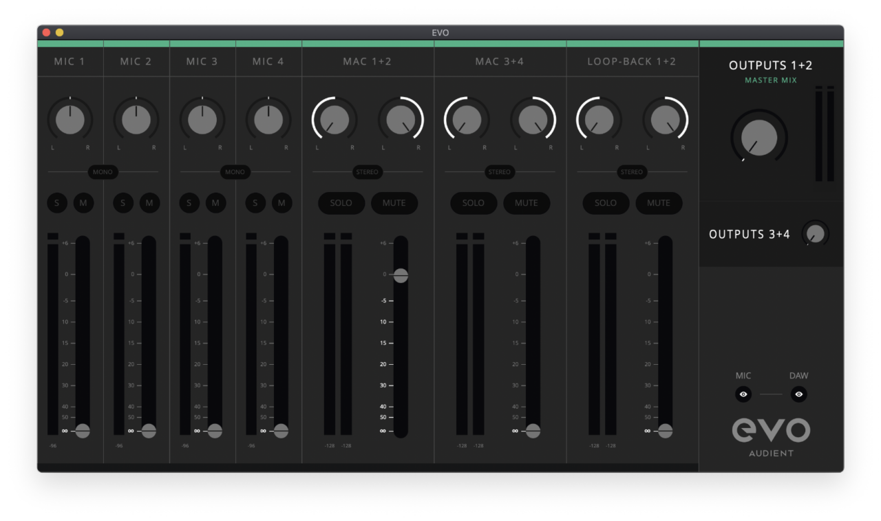 EVO 8 Audio Interface Make great recordings effortless