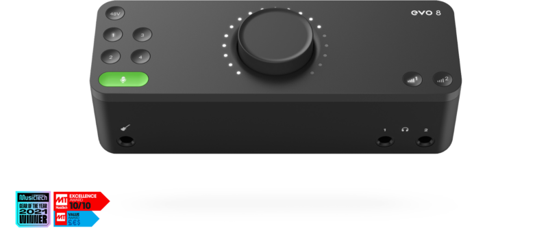 EVO 8 Audio Interface - Make great recordings effortless